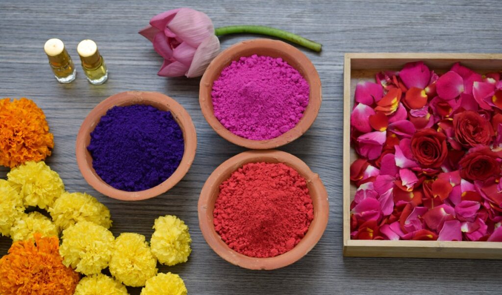 holi colors organic
