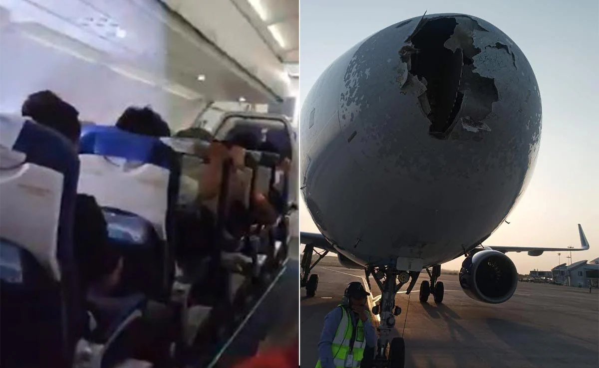 Delhi-Srinagar Flight Damaged As Hailstorm Hits Indigo Plane