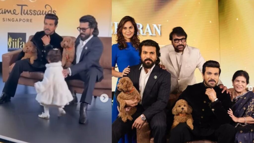Global Star Ram Charan Wax Statue Madame Tussauds With Rhyme By His Side