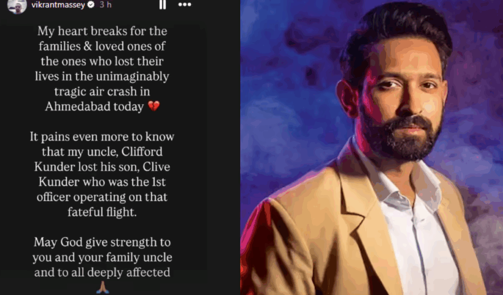 Vikrant Massey's Family Friend, Air India Co-Pilot, Dies In Plane Crash