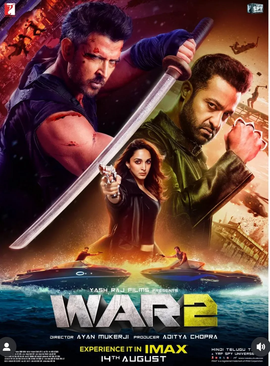 War 2 New Poster Released: Countdown Begins For Hrithik Roshan, Jr NTR