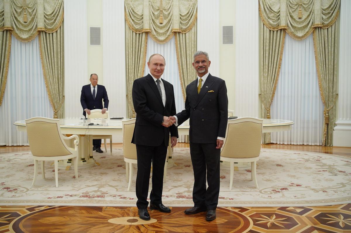 Indian Foreign Minister Jaishankar Meets With President Putin In Moscow