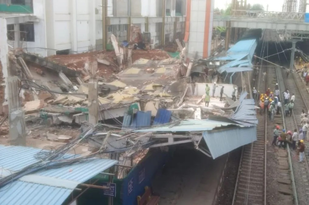 Cuttack Railway Station Under-Construction Roof Collapses