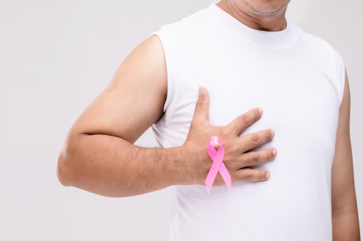 Male breast cancer signs