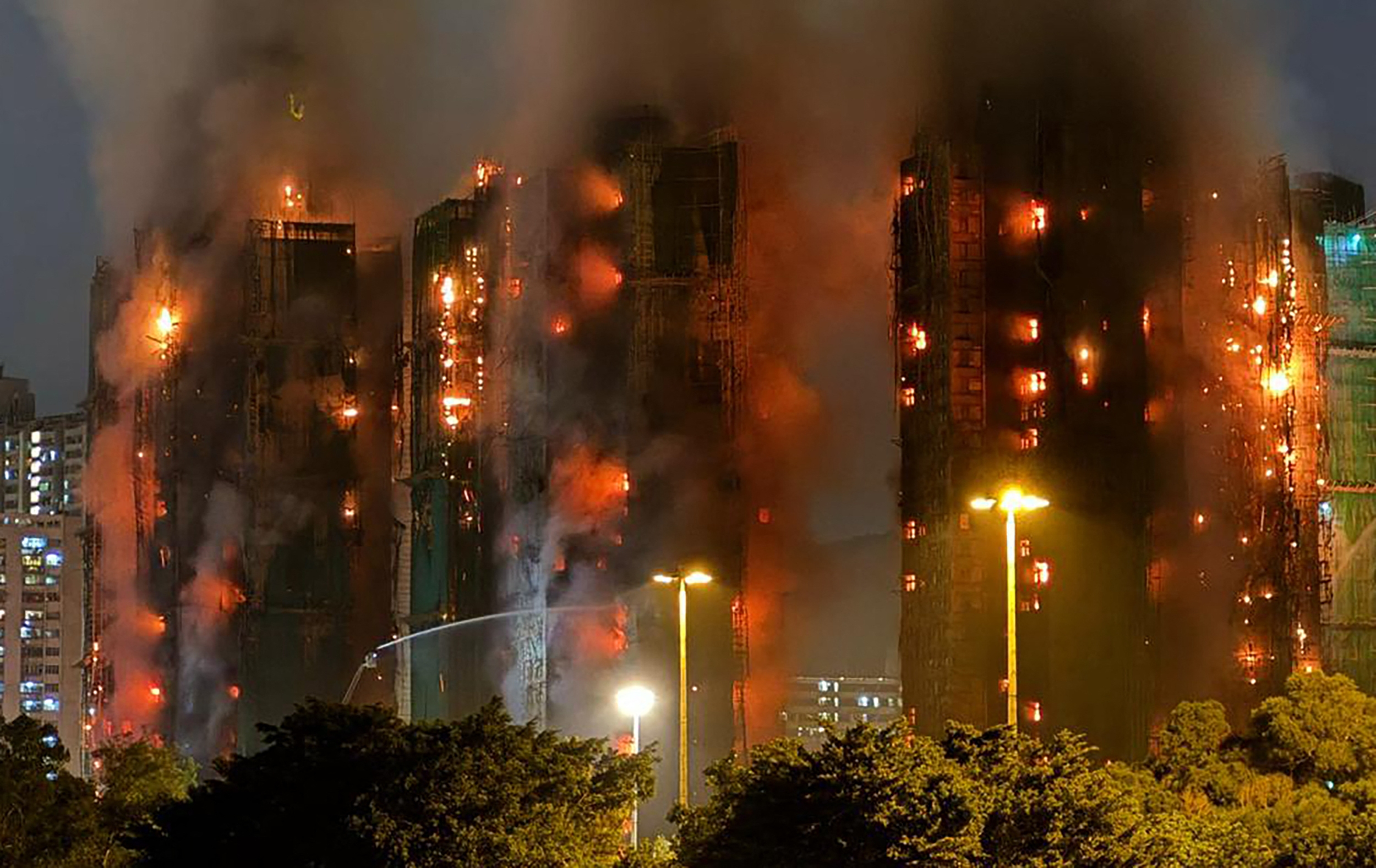 Hong Kong high-rise building fire: Deadly Blaze Claims 44 Lives, Search On for Hundreds Missing